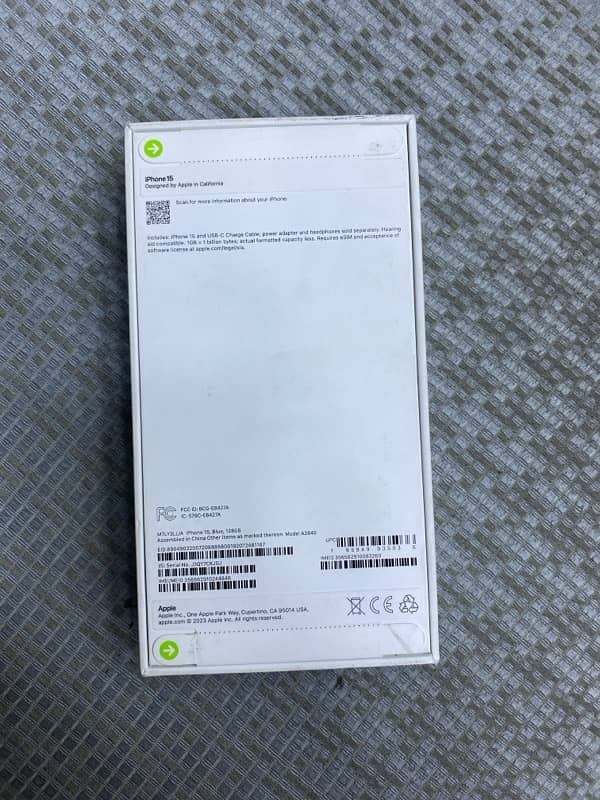 iphone 15 JV Box pack non active 128gb 1