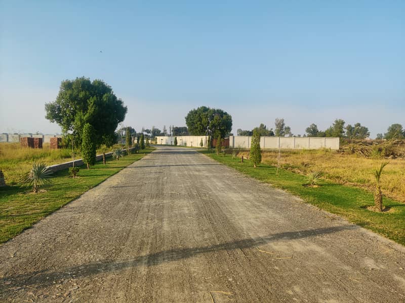 1 Kanal Plot For Farm House In Farm City 38 Lac Per Kanal 12