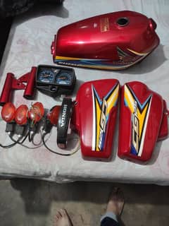 Honda cg 125 2019 model genuine tanki tapay and parts for sale i