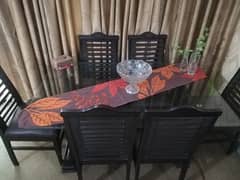 Dining table with 6 chairs