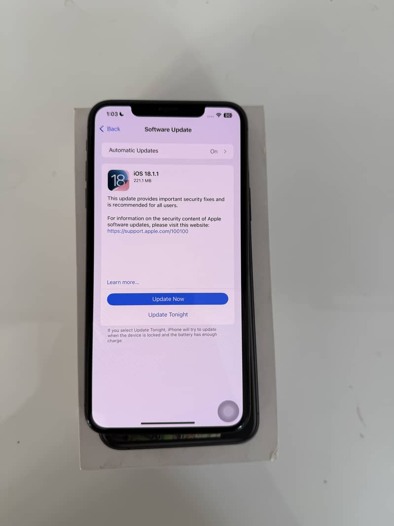 iPhone XS Max 64 Gb 10/10 officail PTA Approved with Box 9