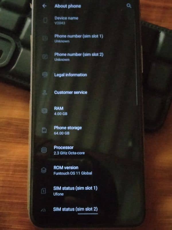 vivo y 20 double sim all ok with box all ok condition 10/9.5 2