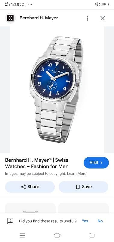 original swiss made Bernhard . h mayer 0