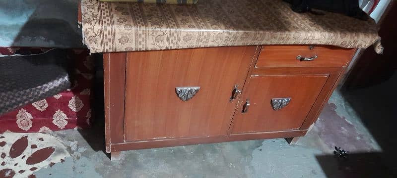 wood bed side tabel dressing tabel istri stand 2