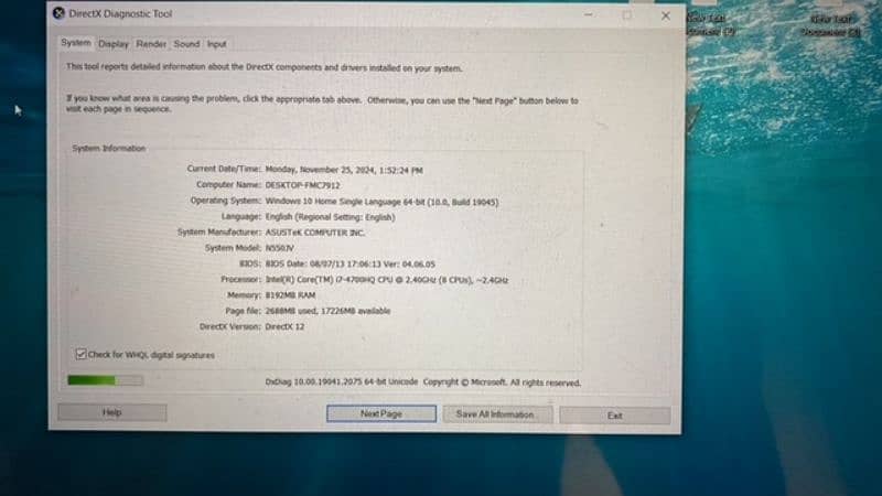 ASUS N550JV Intel i7-4700 + 2GB Nvidia GeForce 1