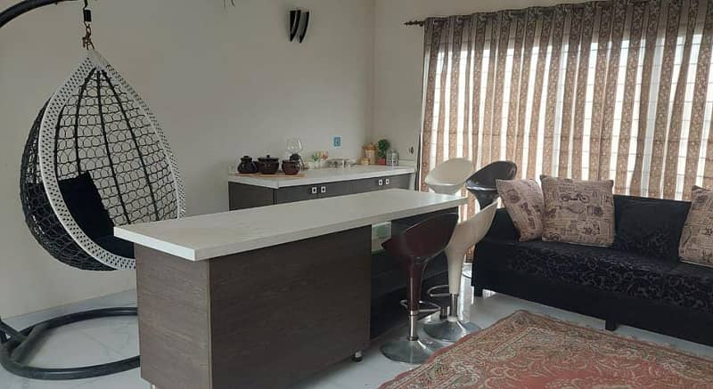 Fully Furnished 3 Beds 1 Kanal Upper Portion Rent in DHA Phase 8 Ex Air Avenue Airport road Lahore. 1