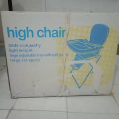 I am selling High chair in very good condition nothing is damaged.