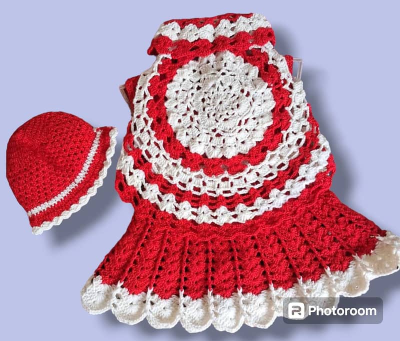 Hand made crochet frocks for baby girls 0