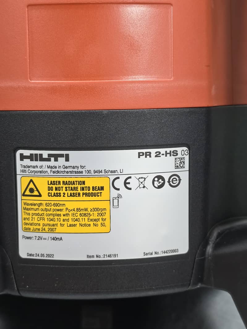 Laser Transmitter Hilti PR-2HS Made in Germany 1