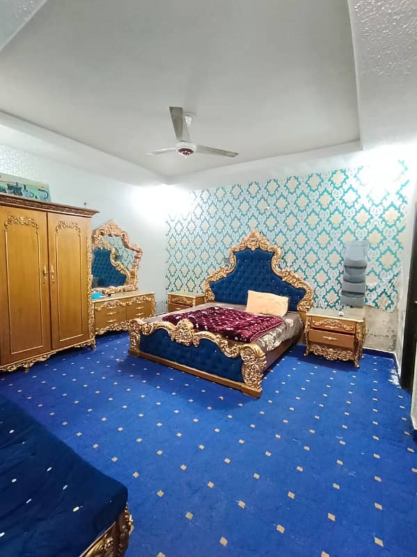 Eden Garden Society Boundary Wall Canal Road Faisalabad 5 Marla Double Story House For Rent 4 Bedroom Attached Bath Attached 10