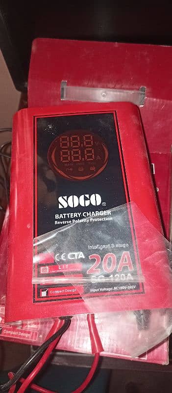 12 Volt sogo 20Amp Battery Charger Condition Like New 3