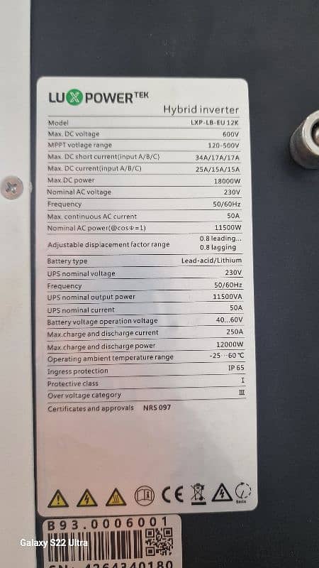 LuxPower 12KW Hybrid 2