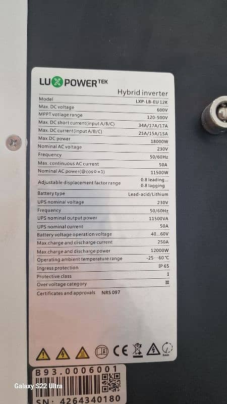 LuxPower 12KW Hybrid 3