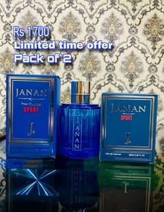 Janan Sport Perfume For Men, 100ml - Pack Of 2