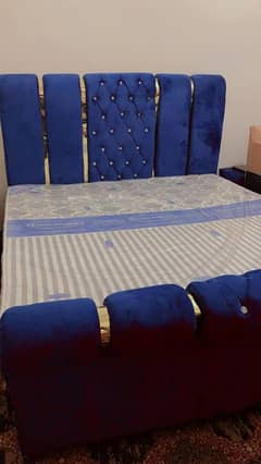 Bed Set Navy Blue Colour