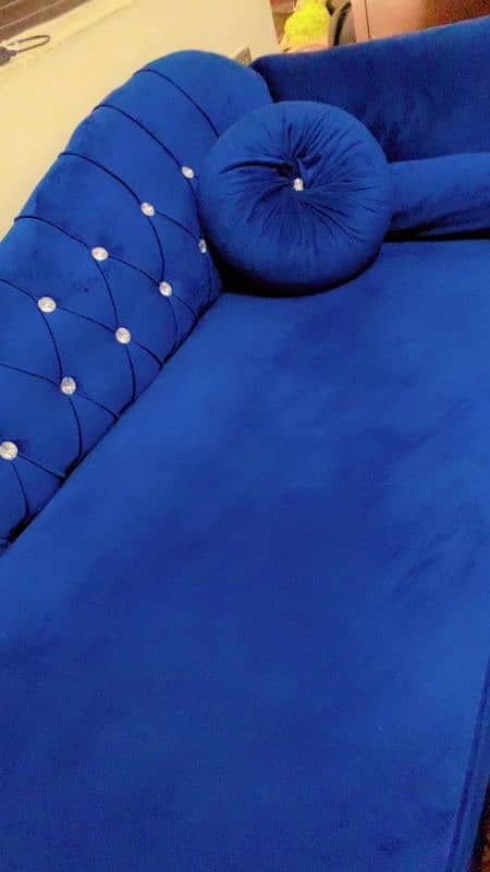 Bed Set Navy Blue Colour 3