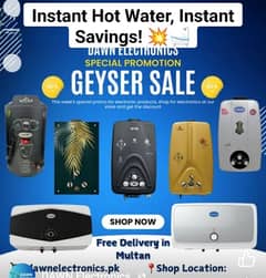 ELECTRIC+ GAS GAYSER/water heater/AUTOMATIC GEYSER INSTANT/03044767637