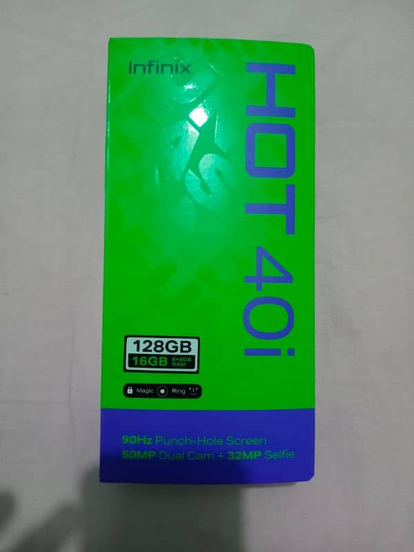 Infinix Hot40i 10/10 condition 9 months warranty 0