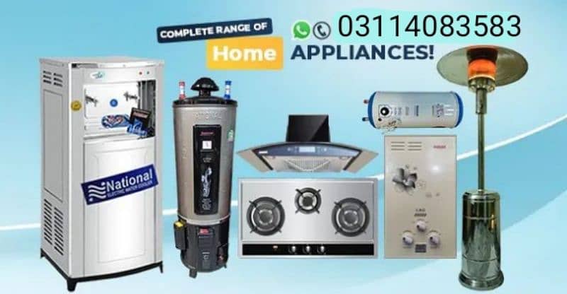 ELECTRIC WATER HEATER GEYSER/ GAS STOVE / HOOD / HOOB/ 03114083583 0