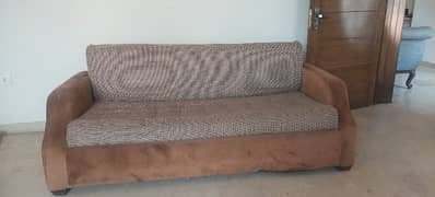 brown 7 seat sofa set