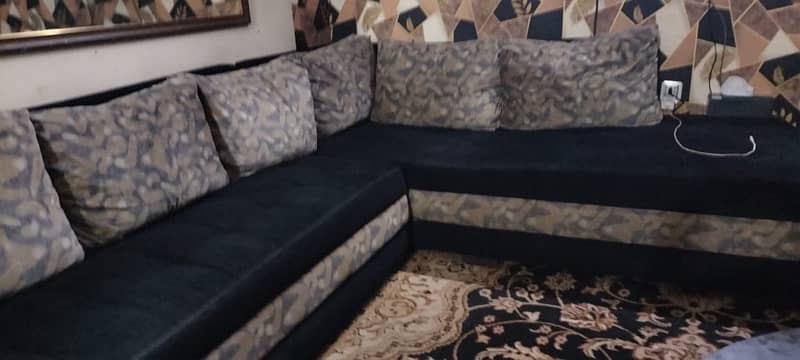 L Shape sofa set 7 seater sofa set 2