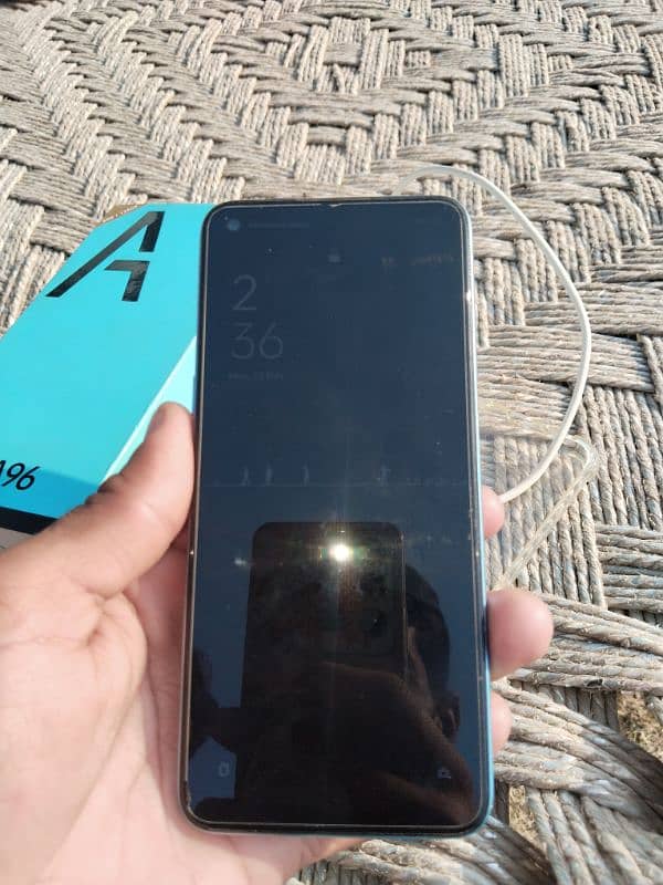 oppo A96 condition 10 by 10 complete inbox color sunset blue 9