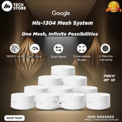 Google Mesh Router System/WiFi NLS-1304 AC1200 (Pack of 10) With Box