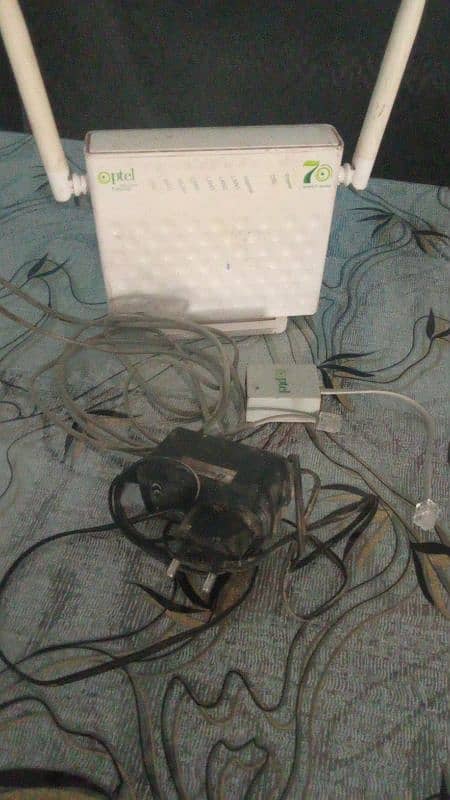 ptcl router with adoptor and connectors 2