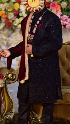 black sherwani