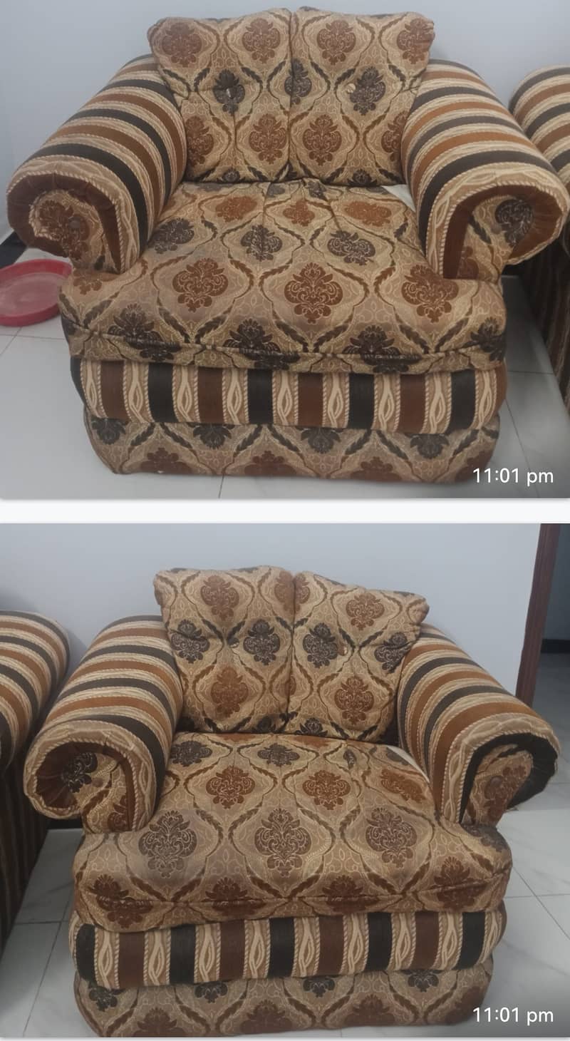 Used 7 seater  sofa 1