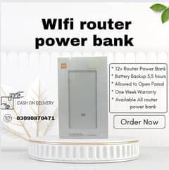 wifi router power bank  for all router  12v, 9v