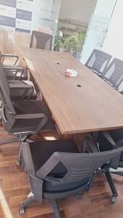 Conference table/ folding table with chairs