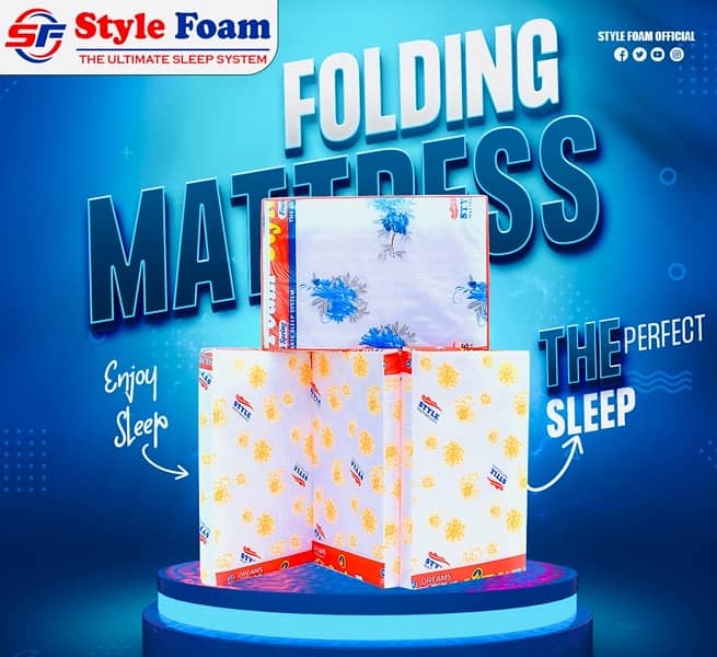 Folding Mattresses Available ( size 72 x 36 x 3” + 4” ) 2