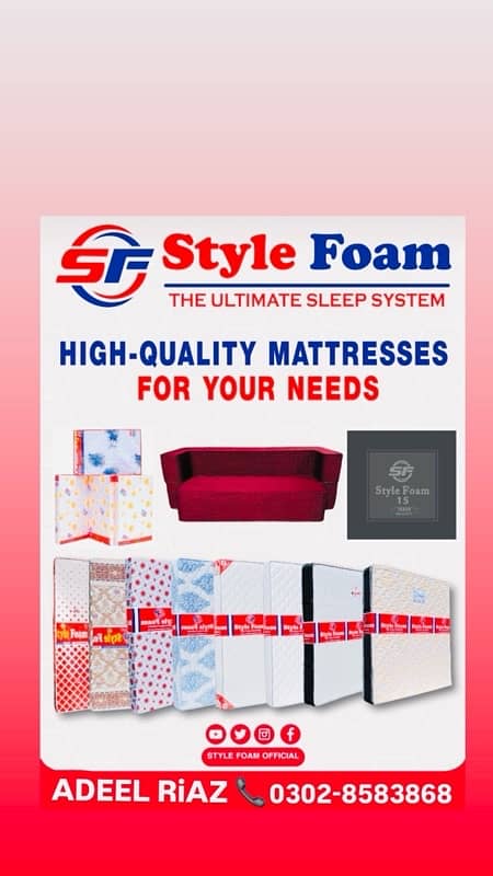 Folding Mattresses Available ( size 72 x 36 x 3” + 4” ) 3