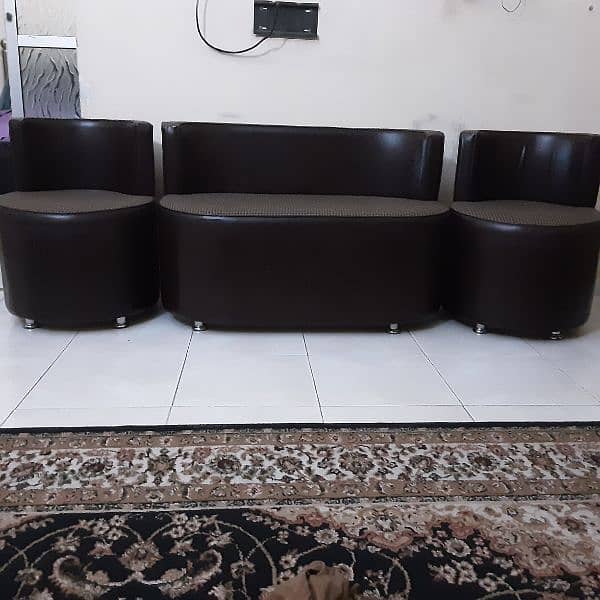 Sofa set chocolate brown color 2