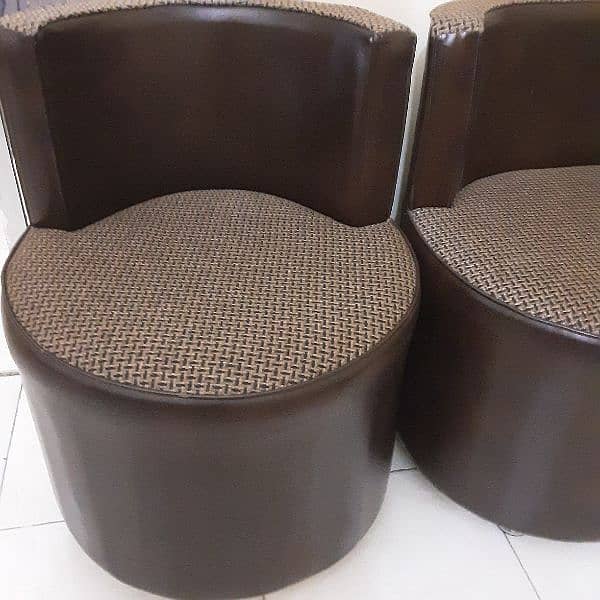 Sofa set chocolate brown color 3