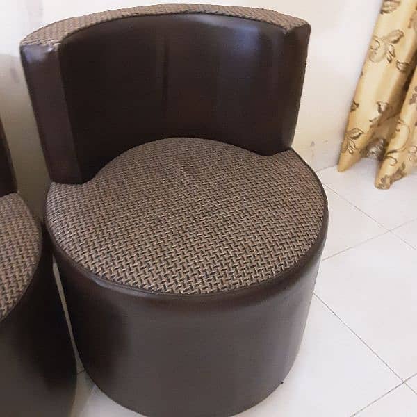 Sofa set chocolate brown color 4