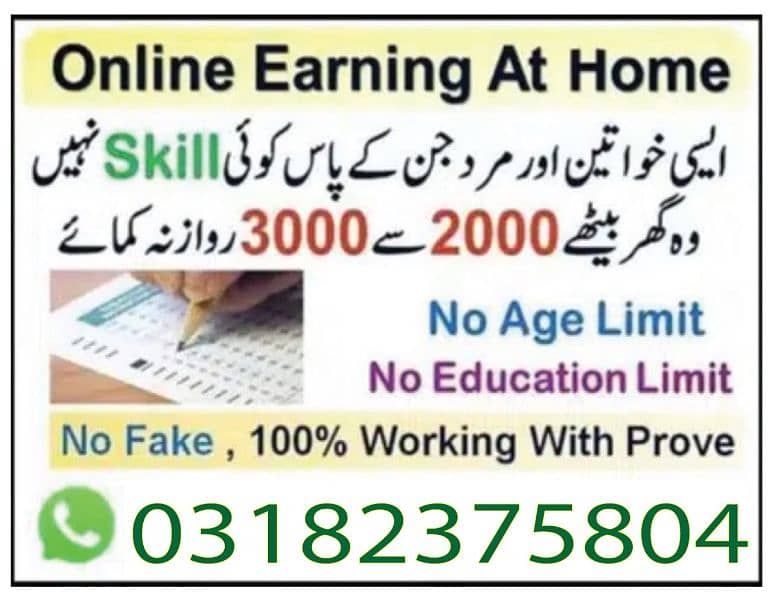 Online job at Home/Part Time/Data Entry/Typing/Assignments/Teaching 0