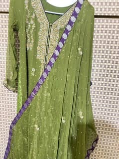 Elegant Banarsi Embroidered Party Wear – Size Large