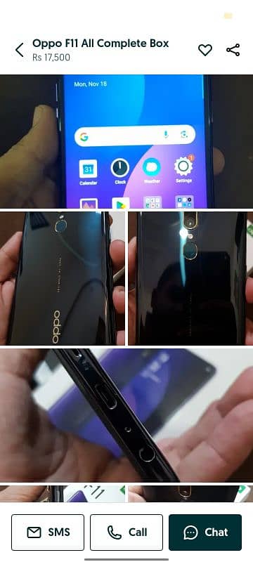 oppo f11 lush condition mein one hand use no open repair 0