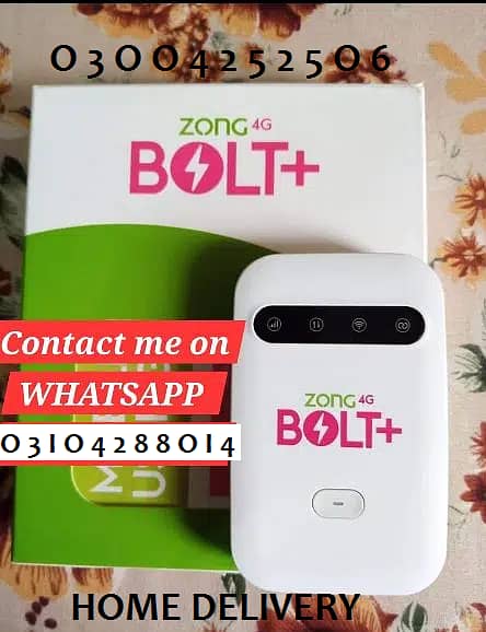 Zong 4G Bolt MBB internet Devices Available for Discount Direct Call 0