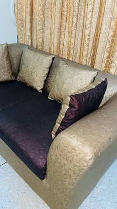 2 seater sofa with cushions