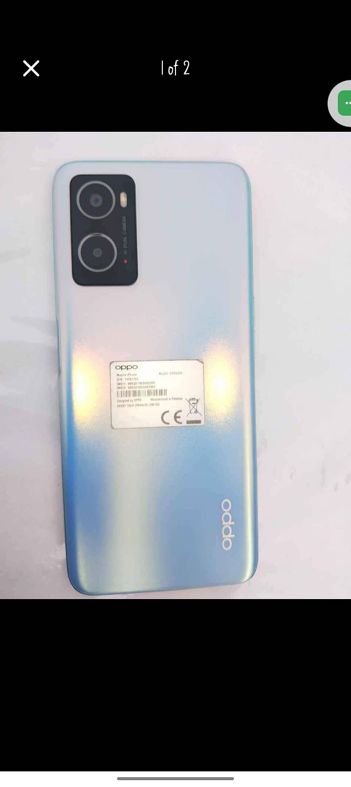 Oppo A76 6 128 all ok with box and fast charger urgent sale 1