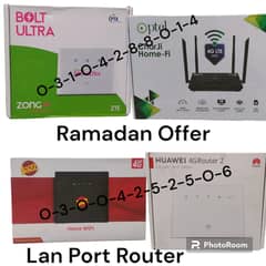 JAZZ High Speed 4G Lte Zong Bolt Ultra Router Huawei 4G 5G Router ptcl