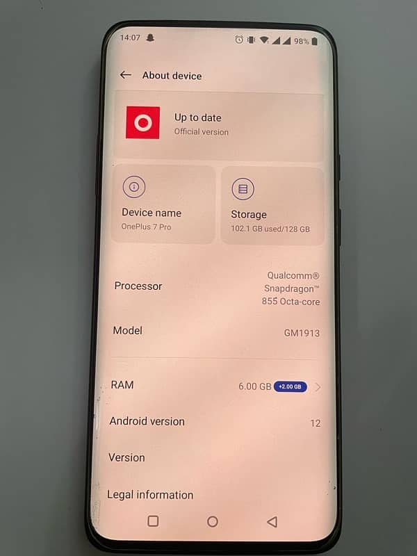 one plus 7 pro 0