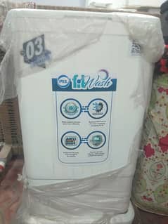 Pel washing machine with three years worenty in white color