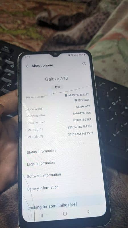 Samsung a12 4gb ram 64gb rom 2