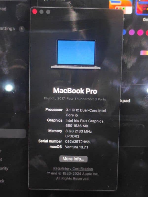 MacBook pro 2017 6