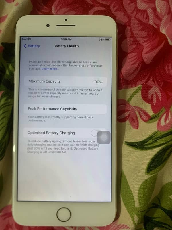 iPhone 7plus pta approved 32Gb battery health 100  home button notwork 3