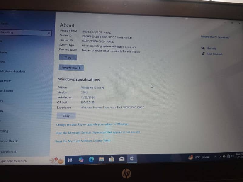 HP Laptop For Sale Location Dha Phase 6 Block-C Lahore 8